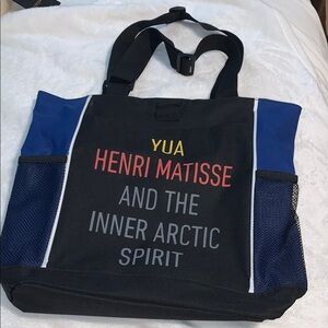 Port Authority Black and Blue Backpack with Modern Design